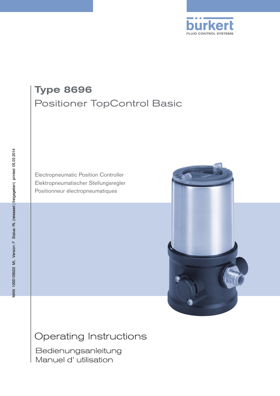 Burkert Type 8696 User Manual | 154 pages