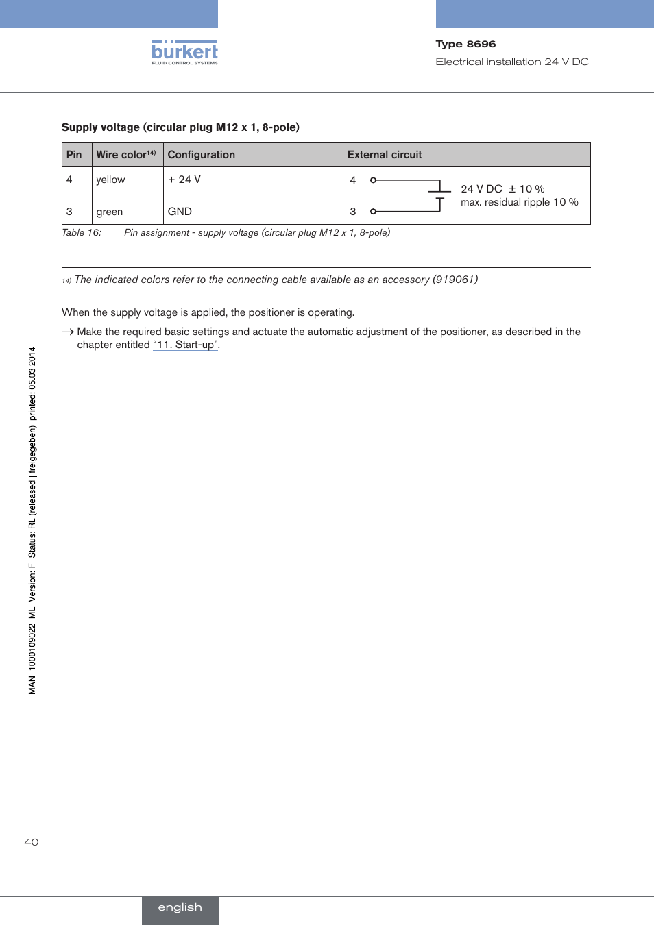 Burkert Type 8696 User Manual | Page 40 / 154