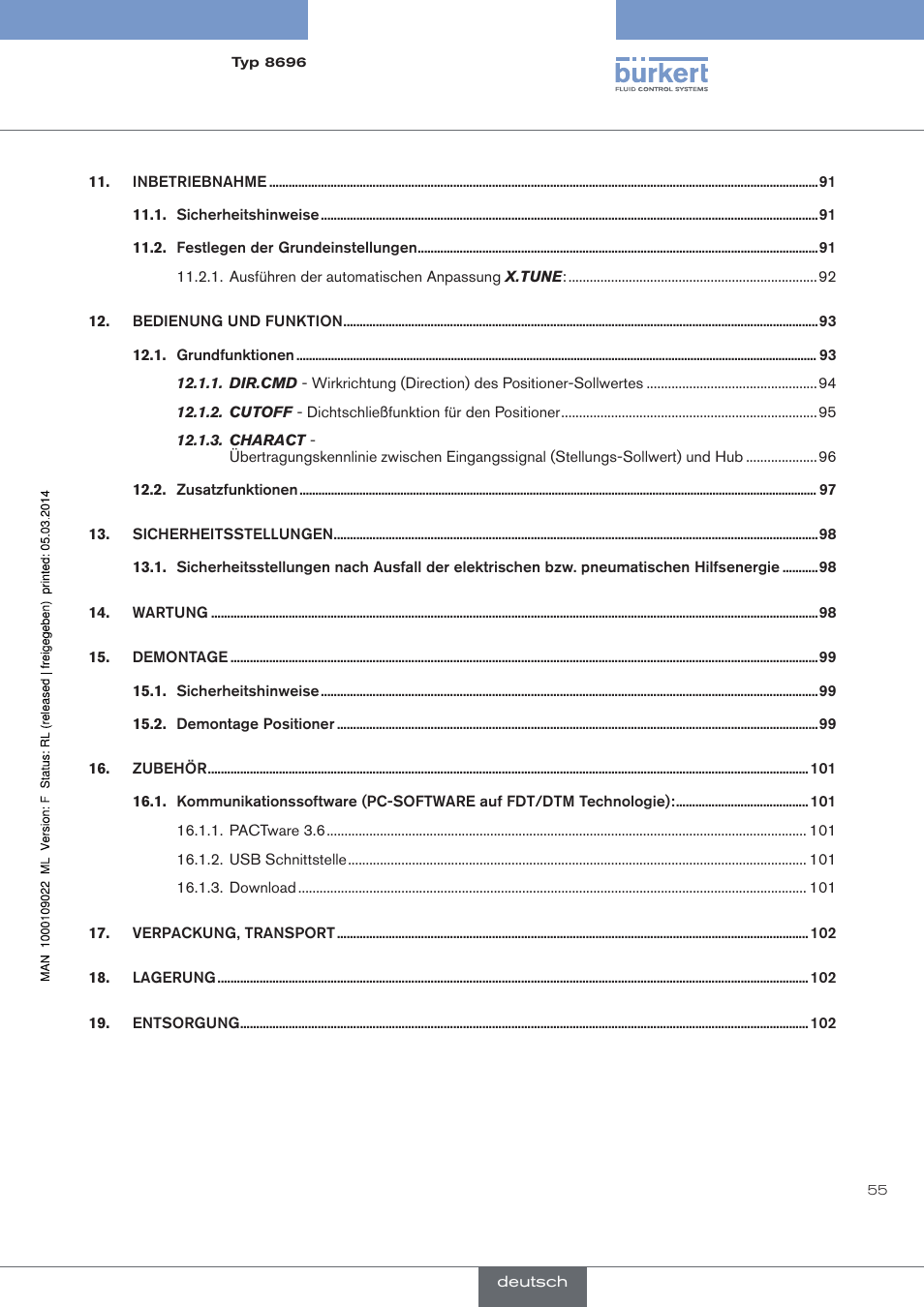 Burkert Type 8696 User Manual | Page 55 / 154