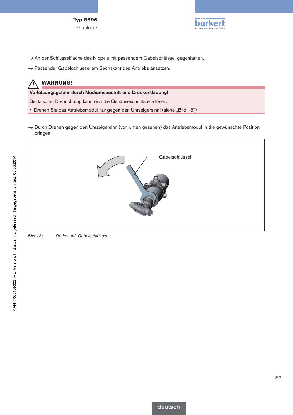 Burkert Type 8696 User Manual | Page 85 / 154