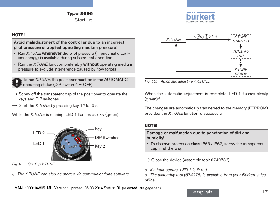 Burkert Type 8696 User Manual | Page 17 / 64
