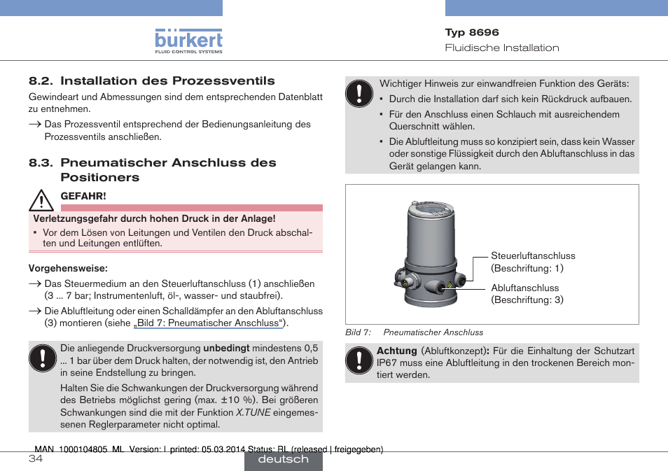 Burkert Type 8696 User Manual | Page 34 / 64