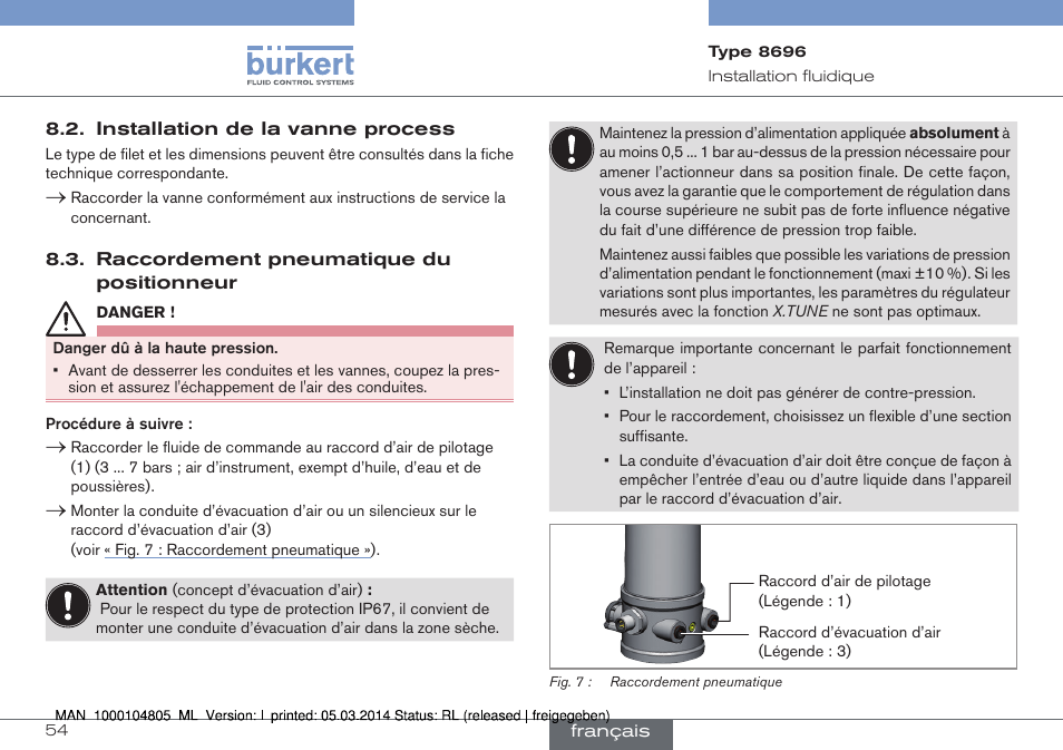 Burkert Type 8696 User Manual | Page 54 / 64