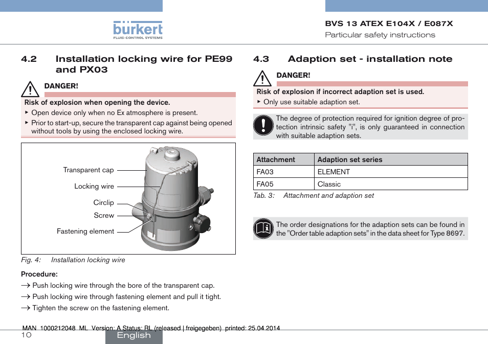 Burkert Type 8697 User Manual | Page 10 / 34