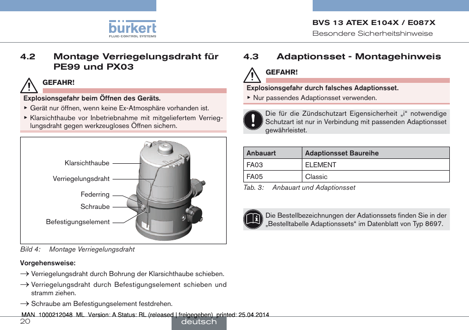 Burkert Type 8697 User Manual | Page 20 / 34