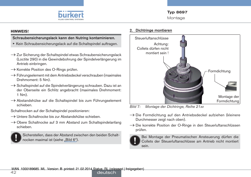 Burkert Type 8697 User Manual | Page 42 / 90