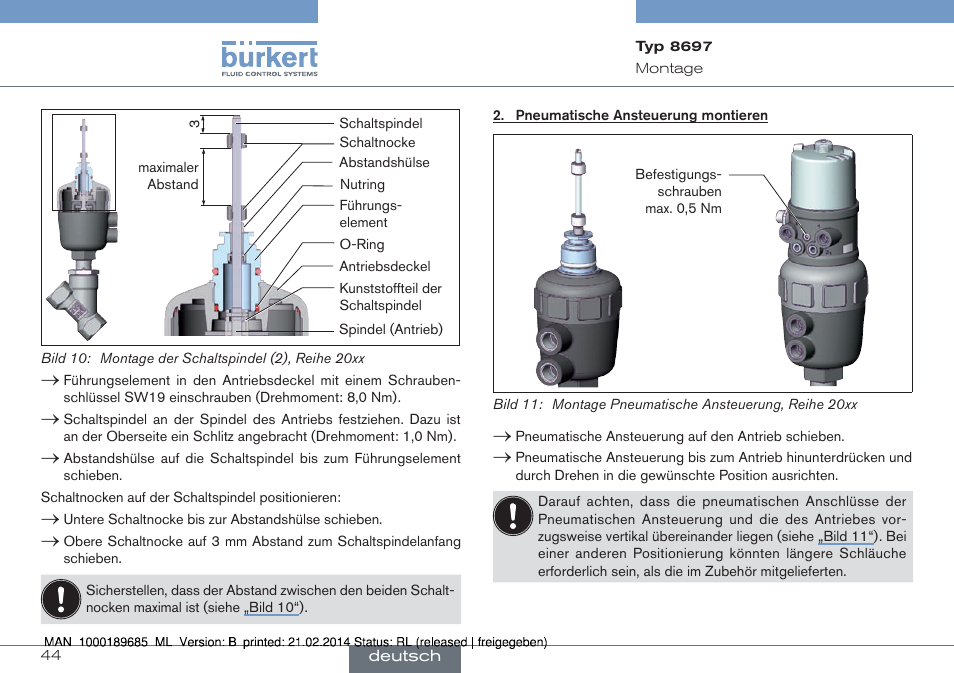 Burkert Type 8697 User Manual | Page 44 / 90