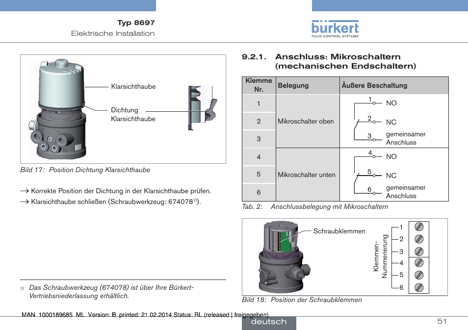 Burkert Type 8697 User Manual | Page 51 / 90