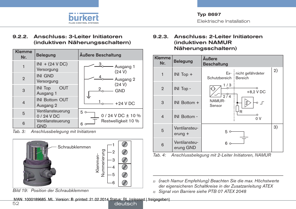 Burkert Type 8697 User Manual | Page 52 / 90