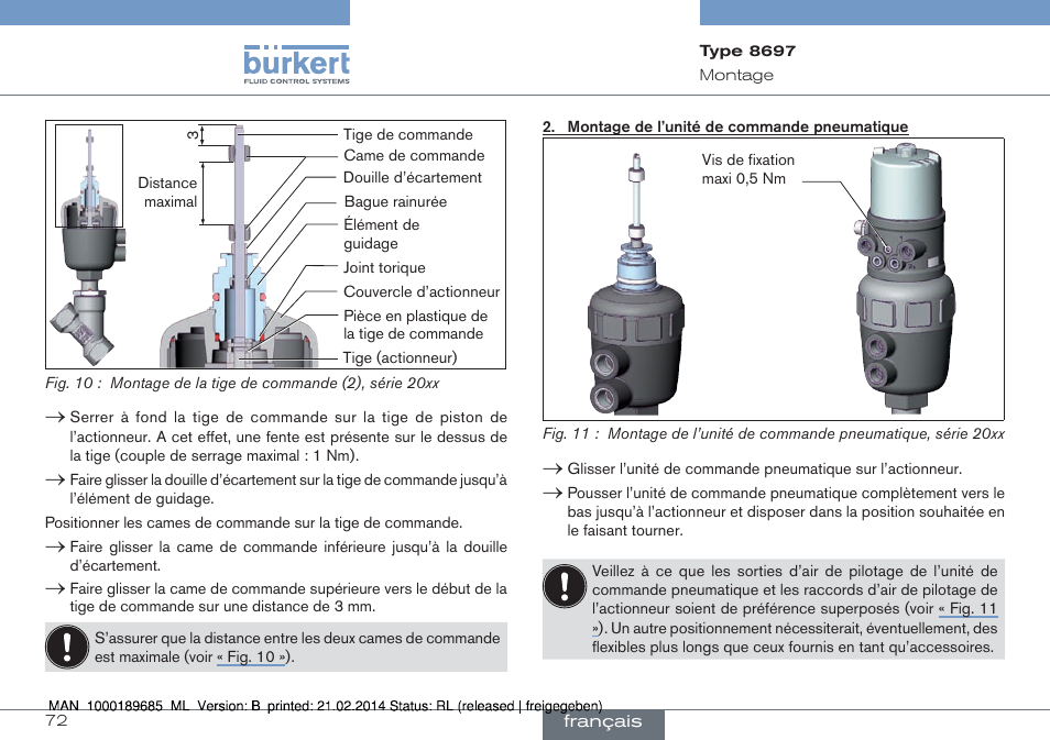 Burkert Type 8697 User Manual | Page 72 / 90