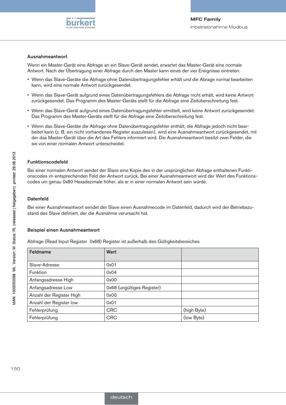 Burkert Type 8717 User Manual | Page 150 / 254