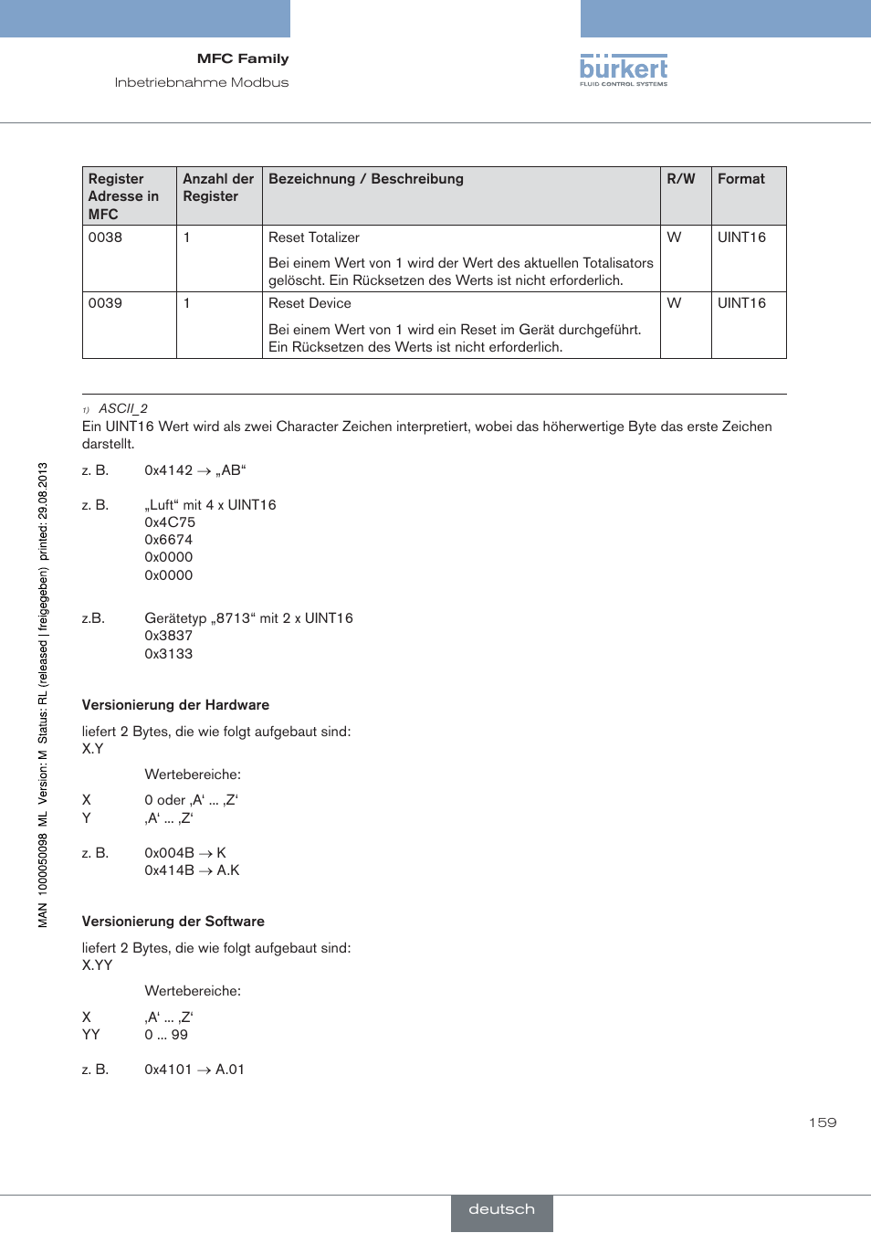 Burkert Type 8717 User Manual | Page 159 / 254