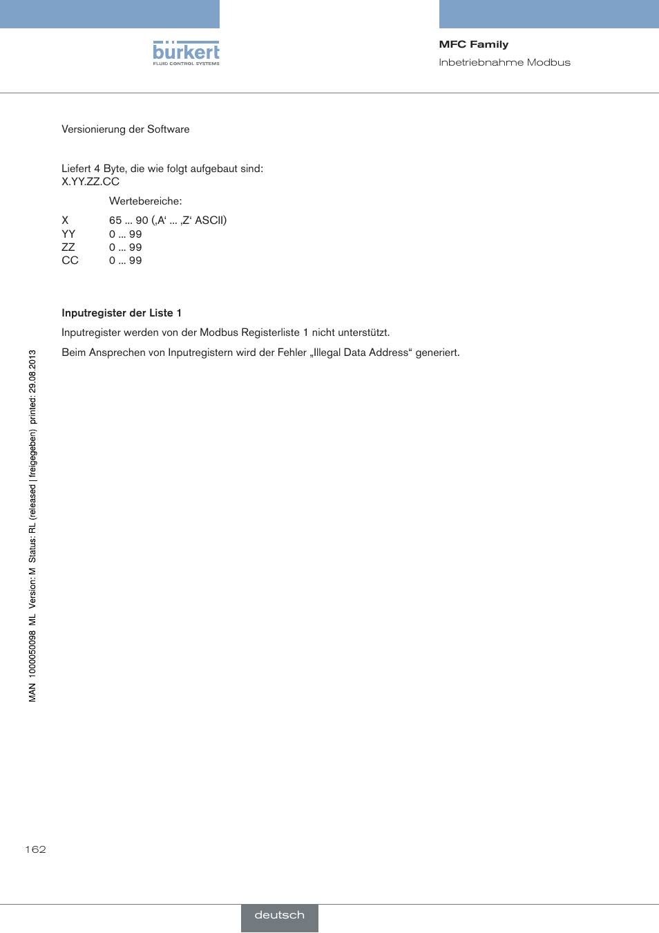 Burkert Type 8717 User Manual | Page 162 / 254