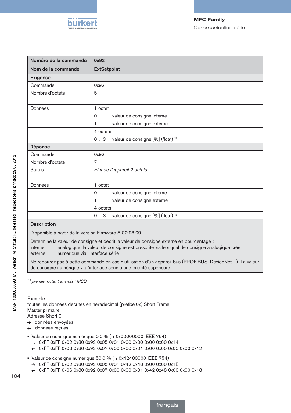 Burkert Type 8717 User Manual | Page 184 / 254