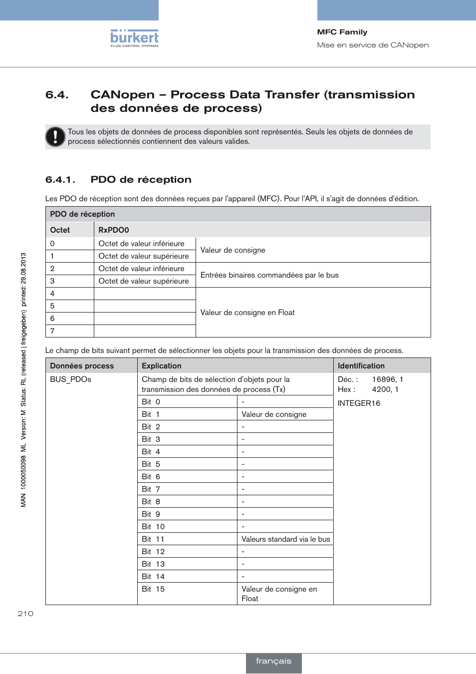 Burkert Type 8717 User Manual | Page 210 / 254