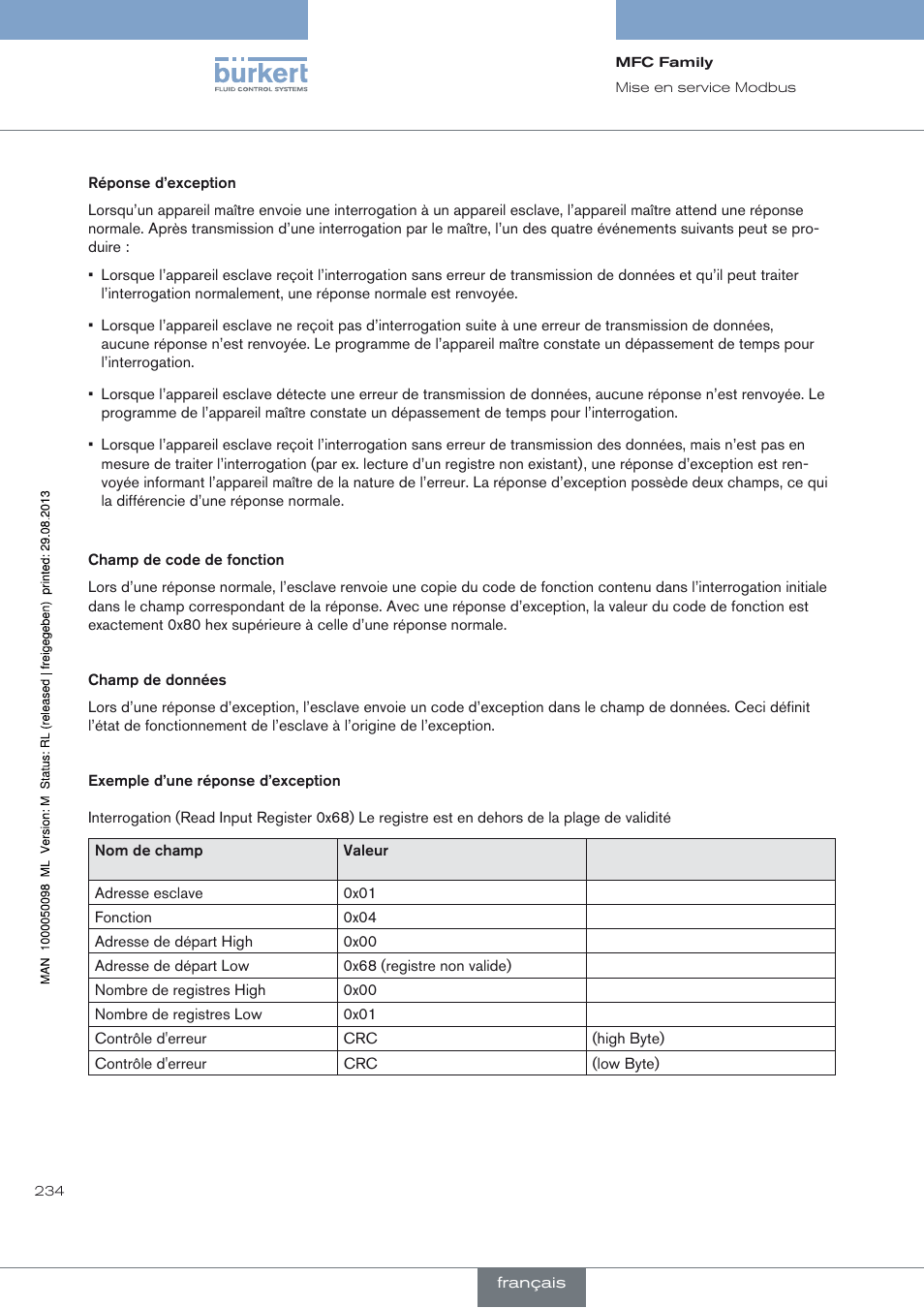 Burkert Type 8717 User Manual | Page 234 / 254