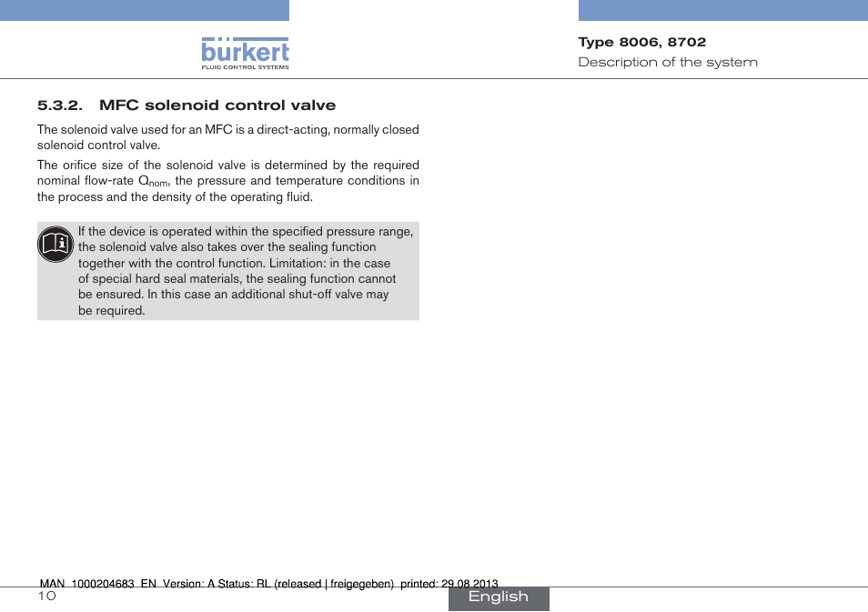 Burkert Type 8712 User Manual | Page 10 / 52