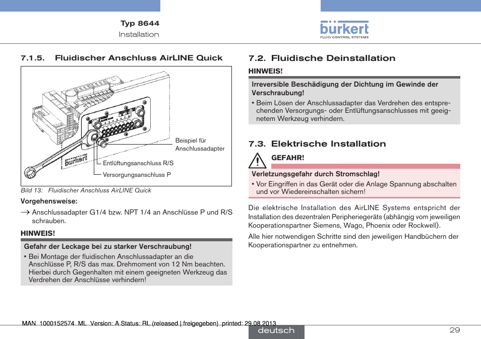 Burkert Type 8644 User Manual | Page 29 / 47