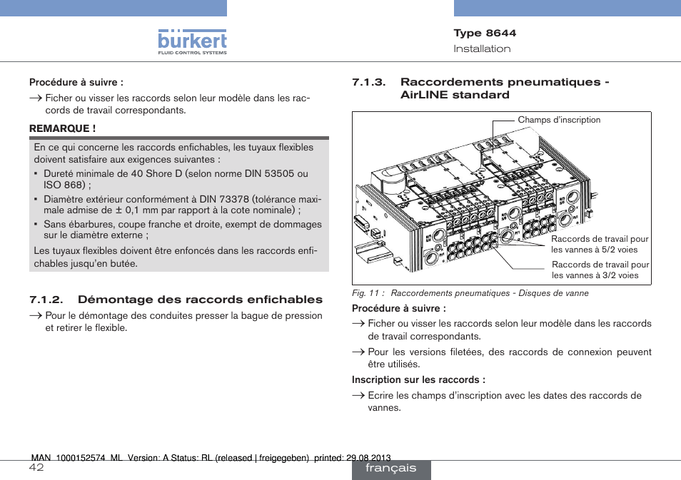 Burkert Type 8644 User Manual | Page 42 / 47