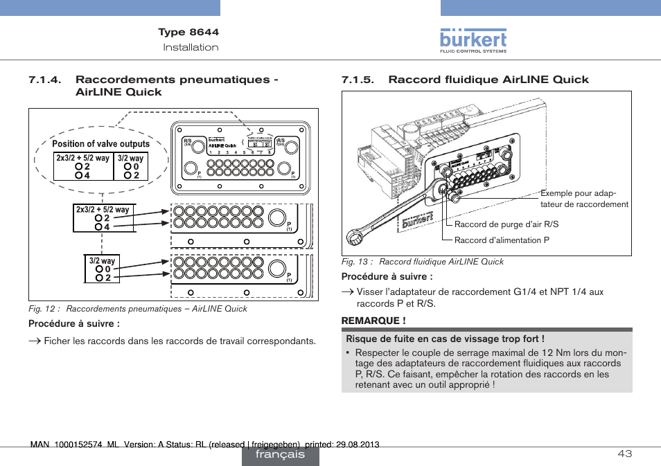 Burkert Type 8644 User Manual | Page 43 / 47