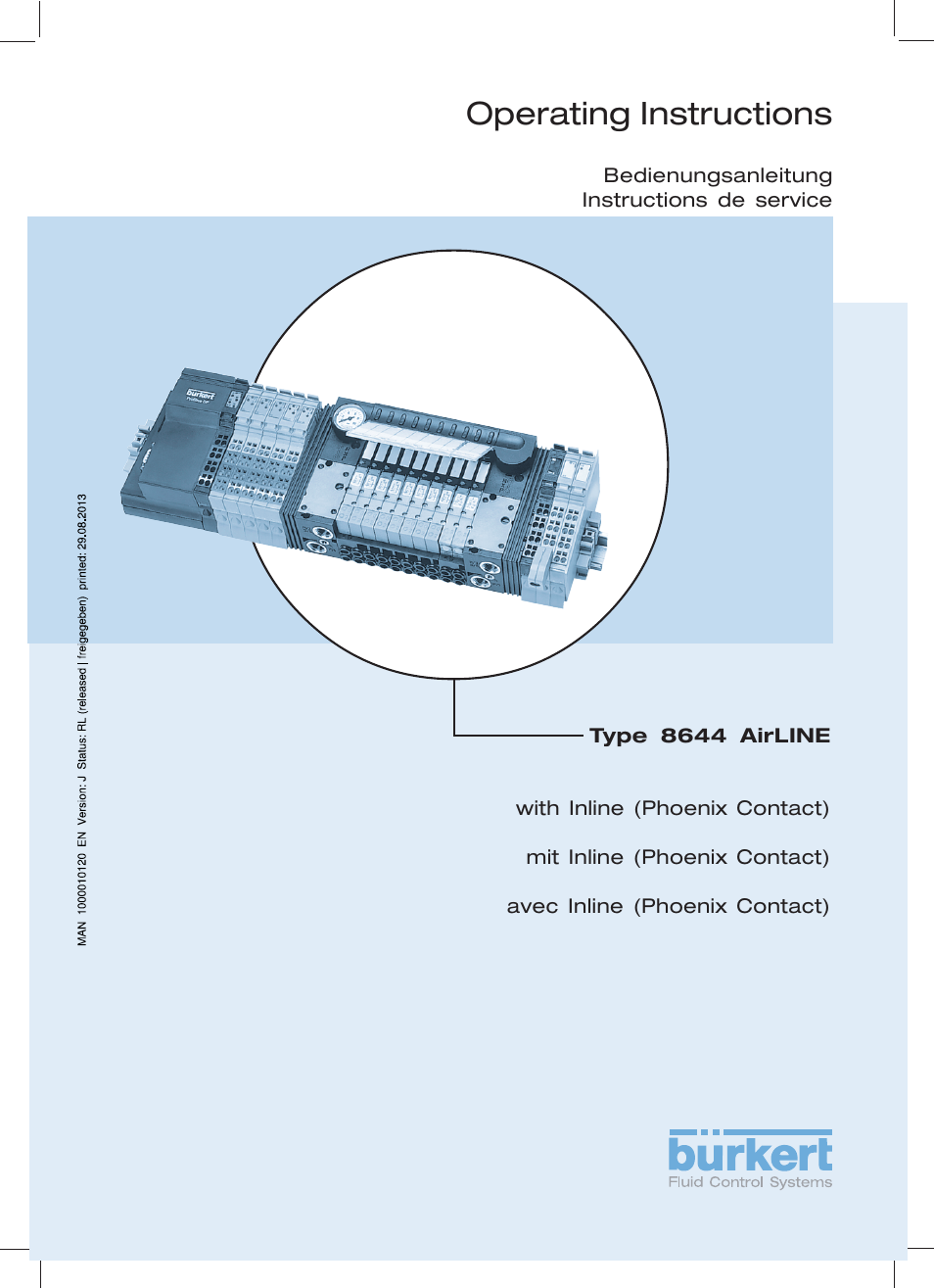 Burkert Type 8644 User Manual | 134 pages