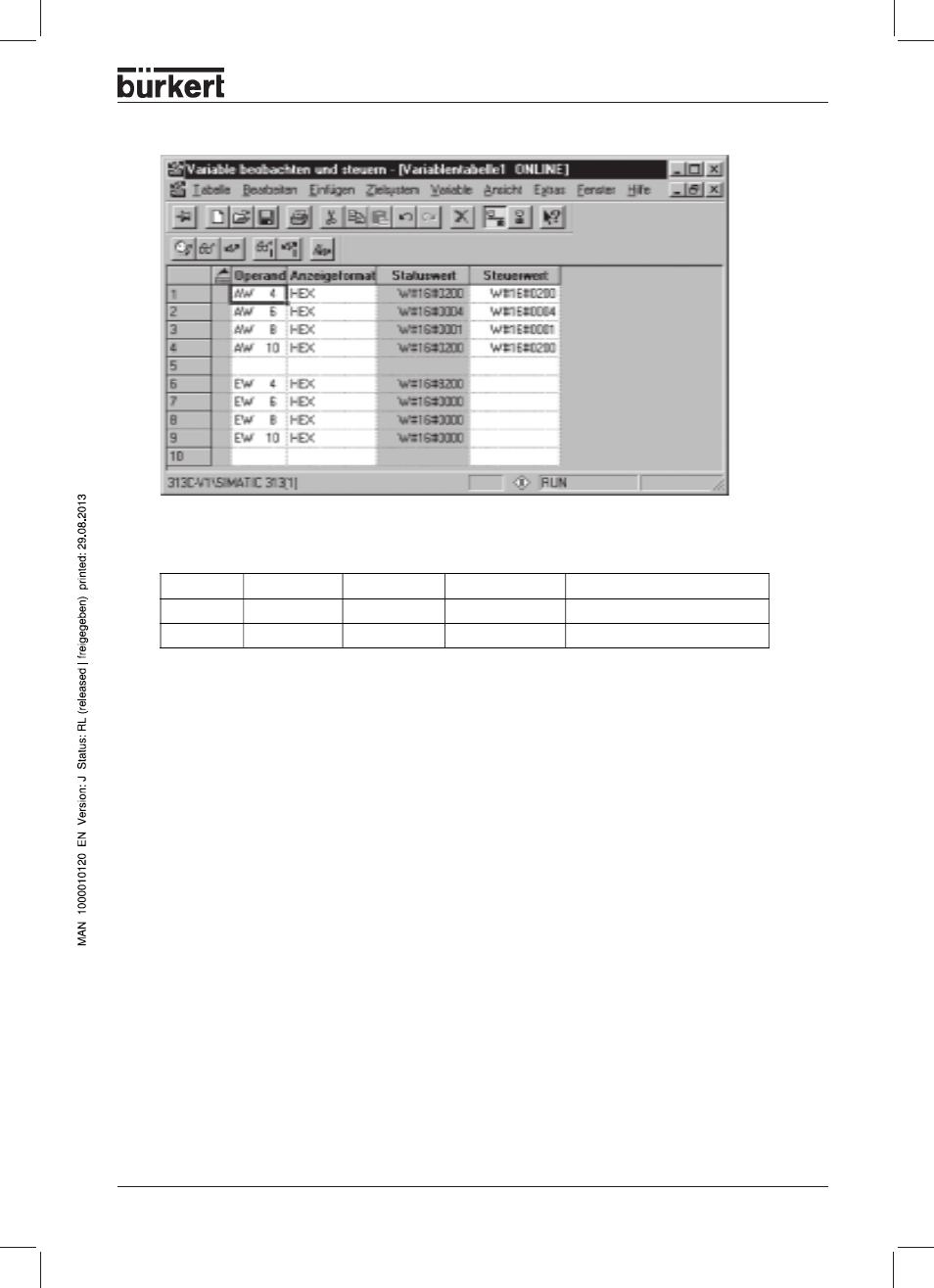 Behaviour in plc stop (new) | Burkert Type 8644 User Manual | Page 75 / 134