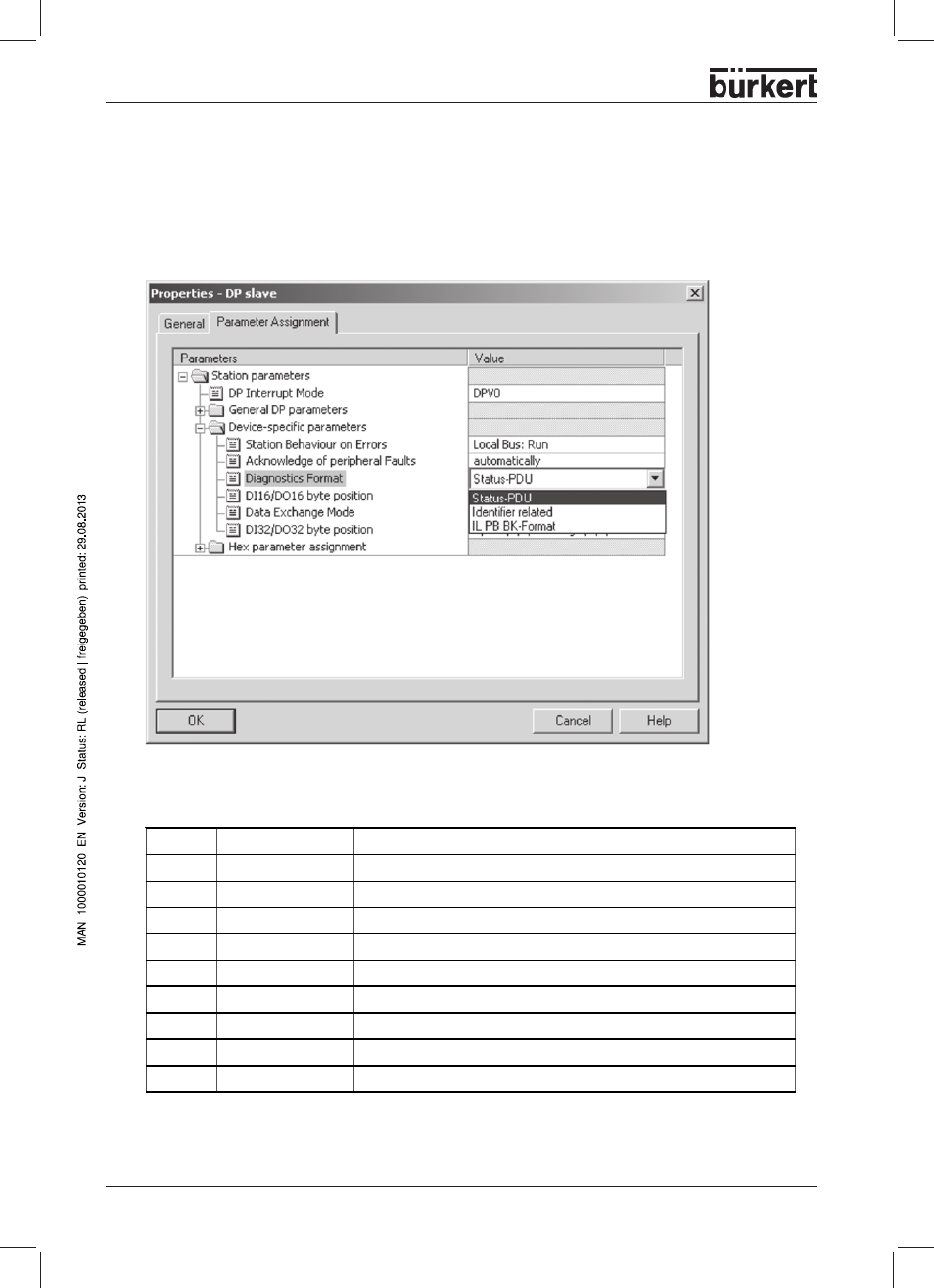 Diagnosis (new) | Burkert Type 8644 User Manual | Page 76 / 134