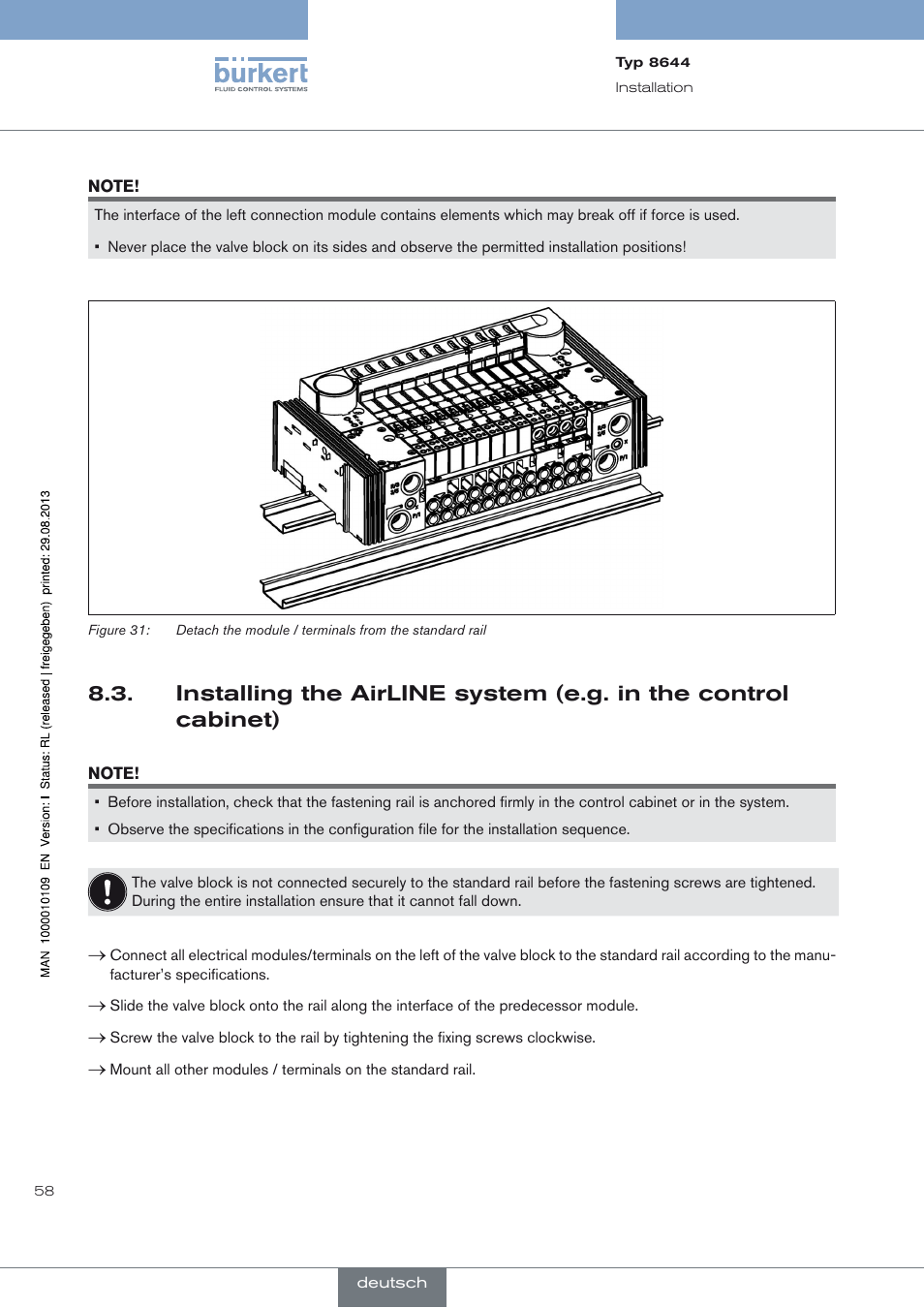 Burkert Type 8644 User Manual | Page 58 / 70