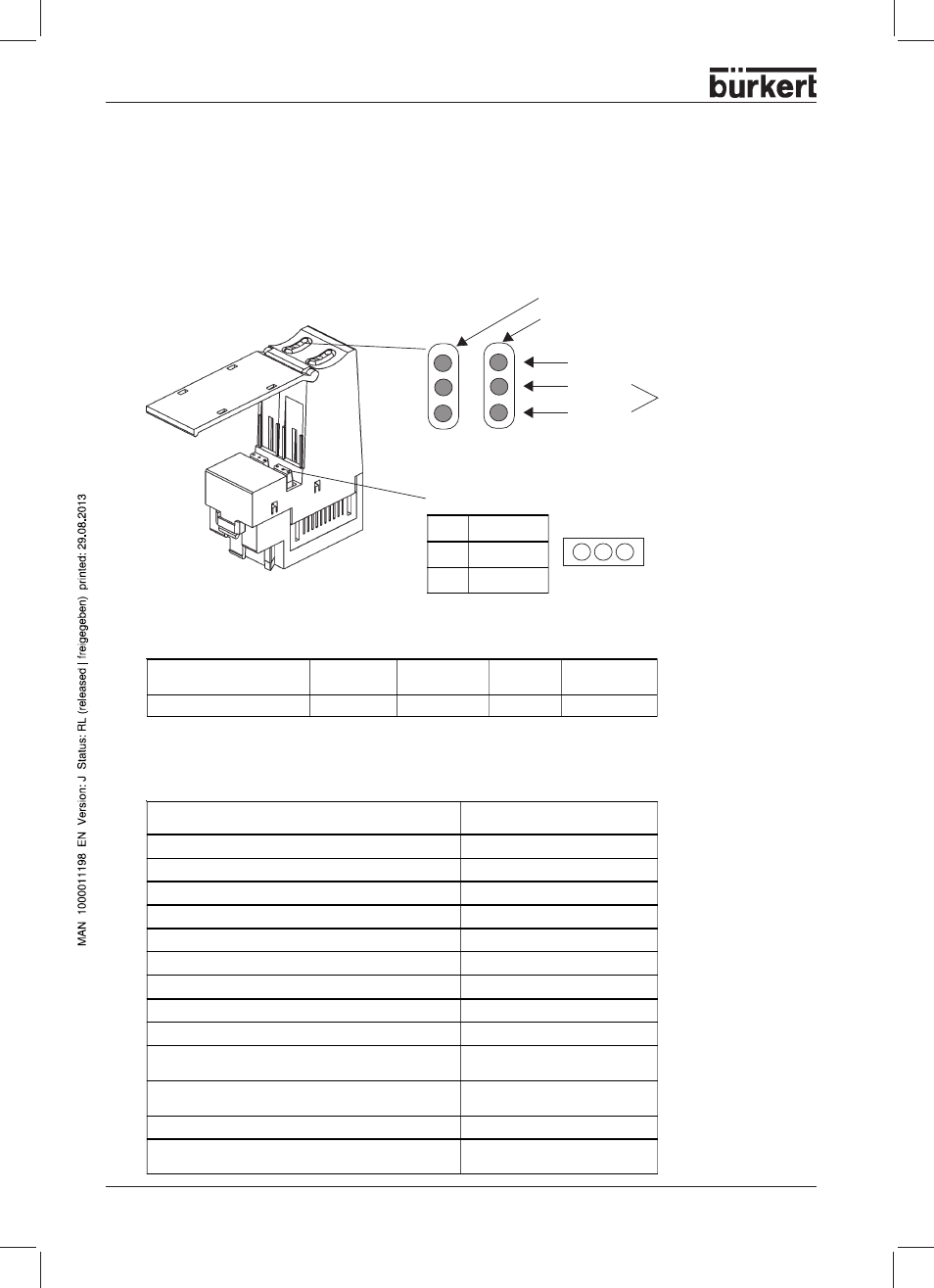 Construction, Possible combinations with valve types | Burkert Type 8644 User Manual | Page 48 / 66