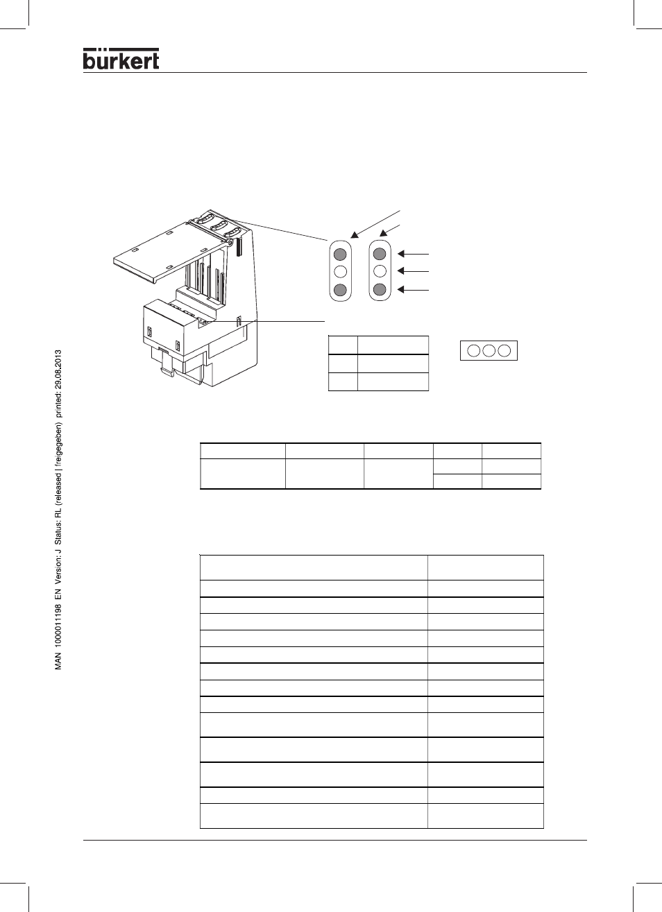 Construction, Possible combinations with valve types | Burkert Type 8644 User Manual | Page 53 / 66