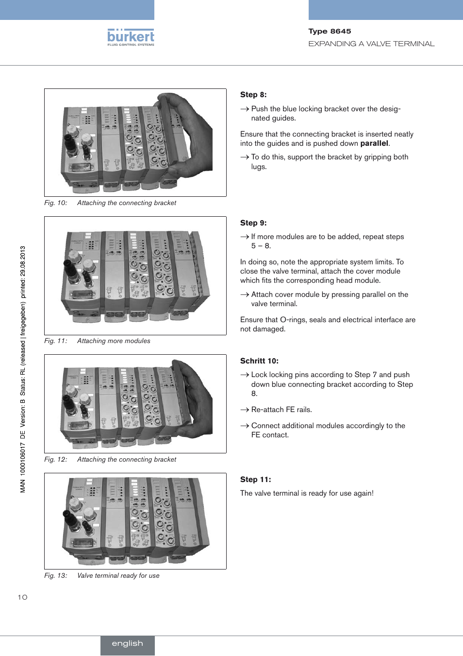 Burkert Type 8645 User Manual | Page 10 / 40