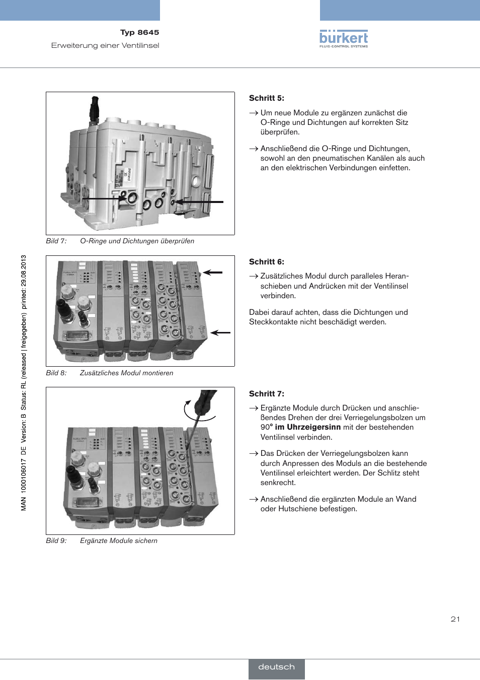 Burkert Type 8645 User Manual | Page 21 / 40