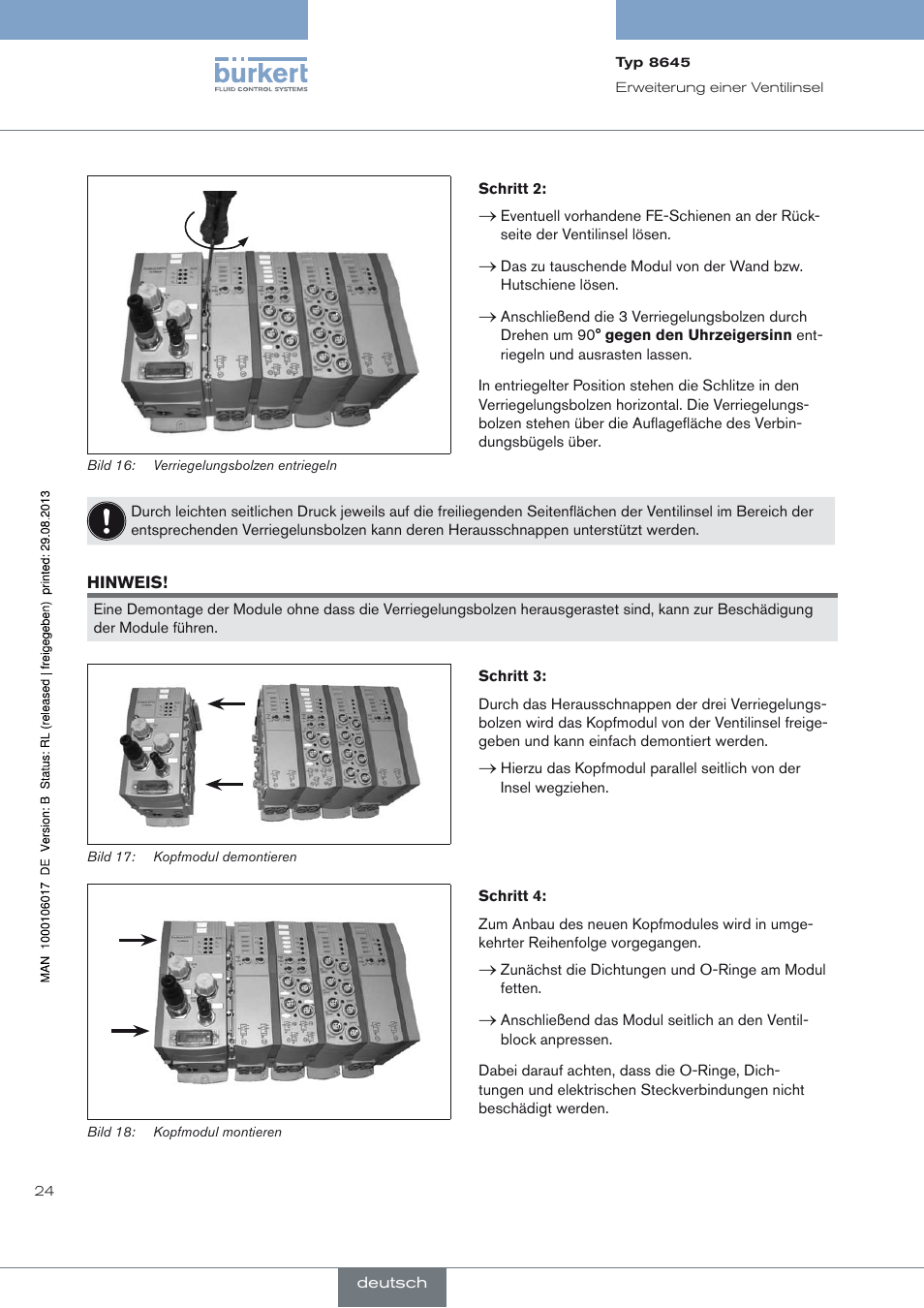 Burkert Type 8645 User Manual | Page 24 / 40