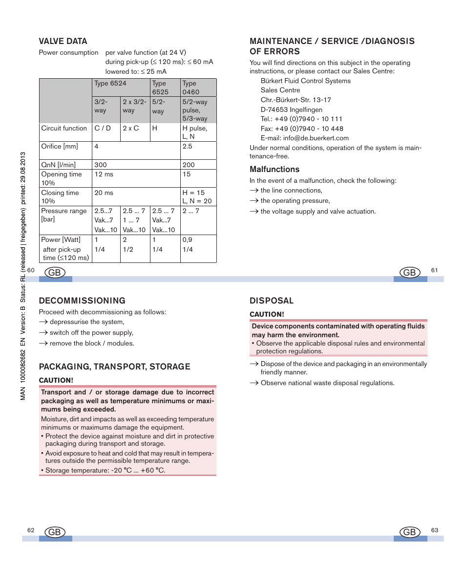 Burkert Type 8645 User Manual | Page 16 / 16