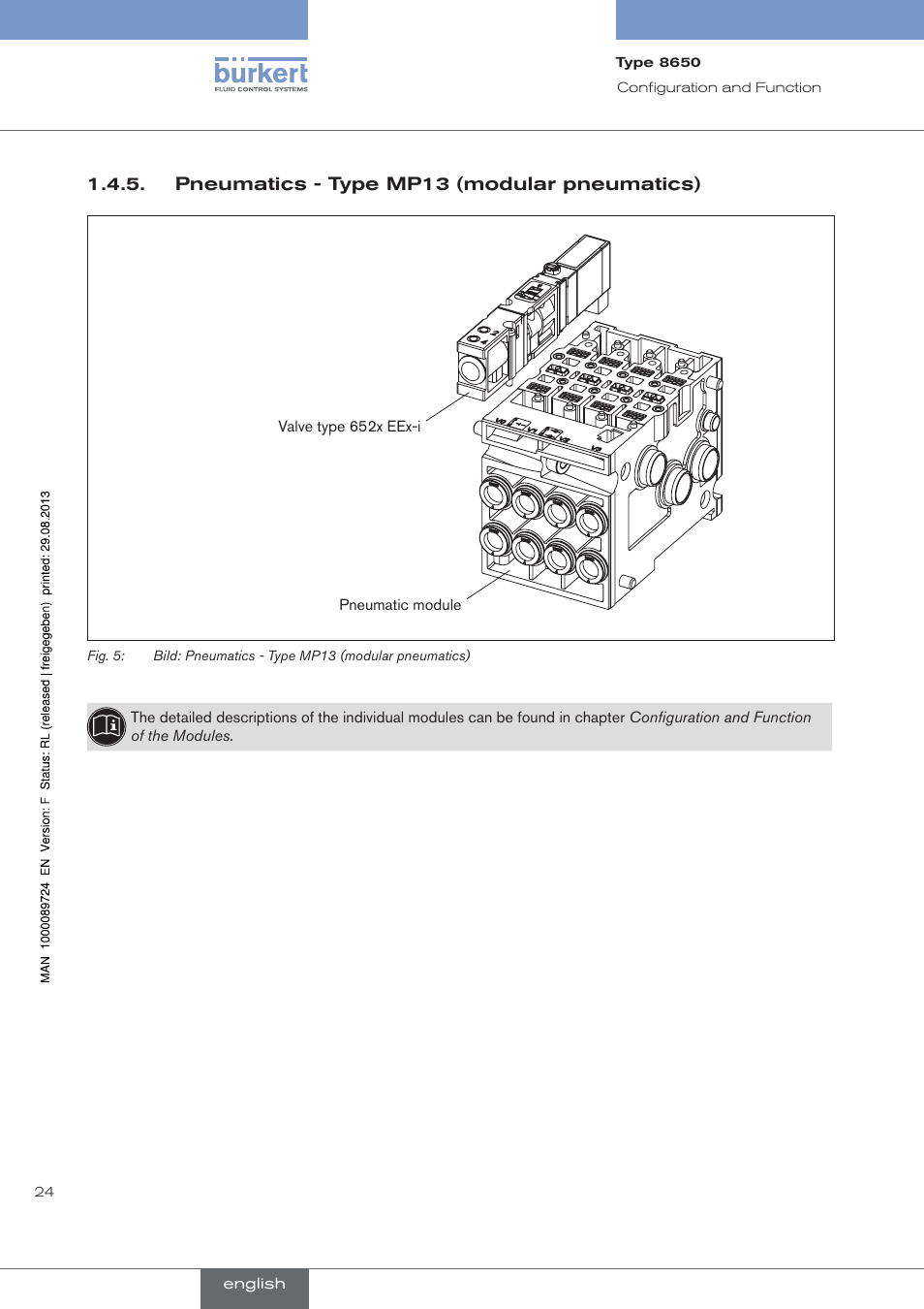 Burkert Type 8650 User Manual | Page 24 / 156