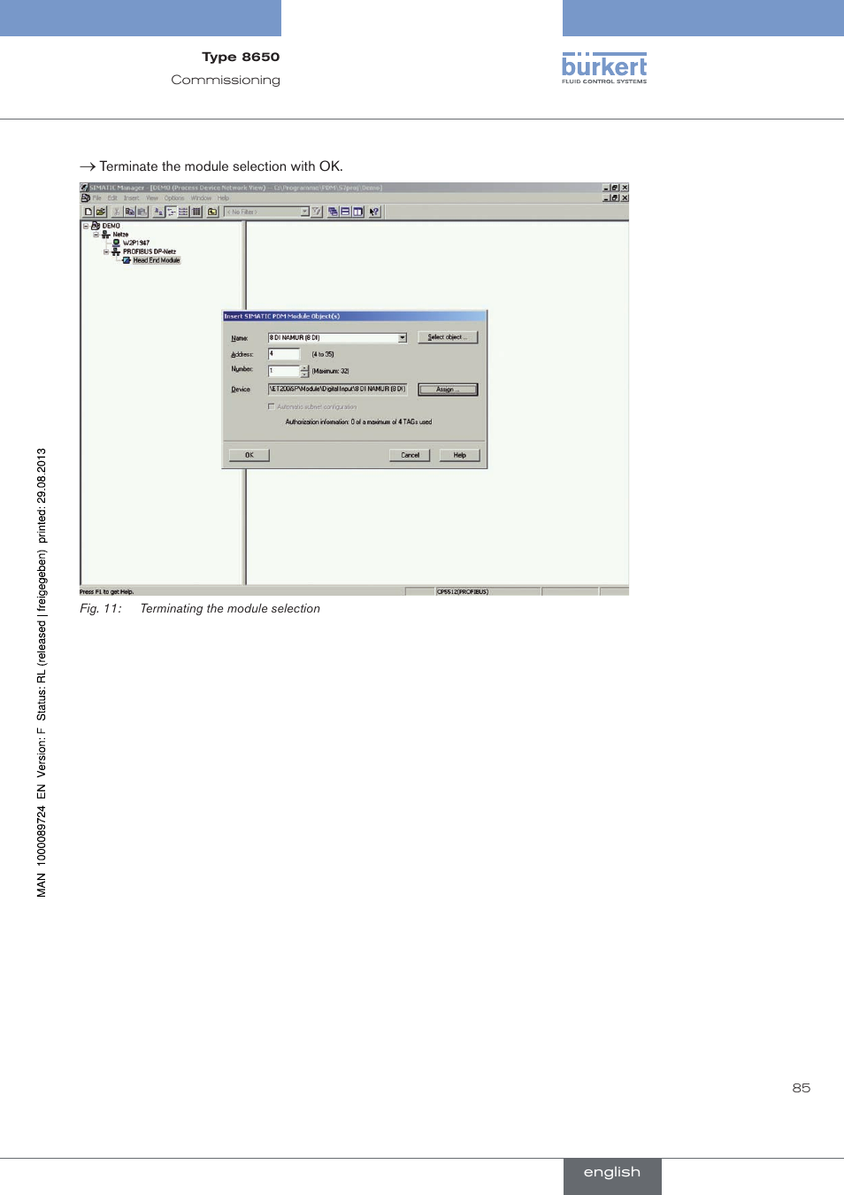 Burkert Type 8650 User Manual | Page 85 / 156