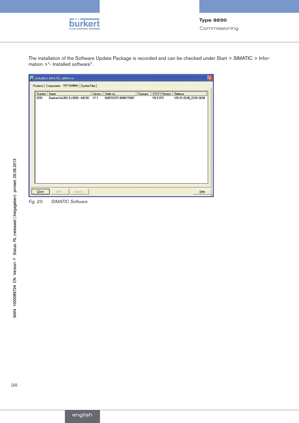 Burkert Type 8650 User Manual | Page 98 / 156