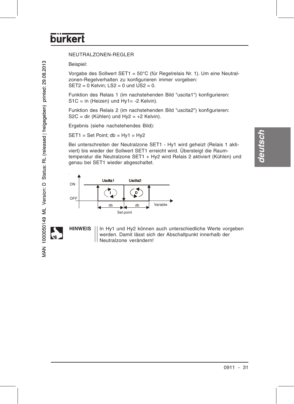 Deutsc h | Burkert Type TAT002 User Manual | Page 33 / 76
