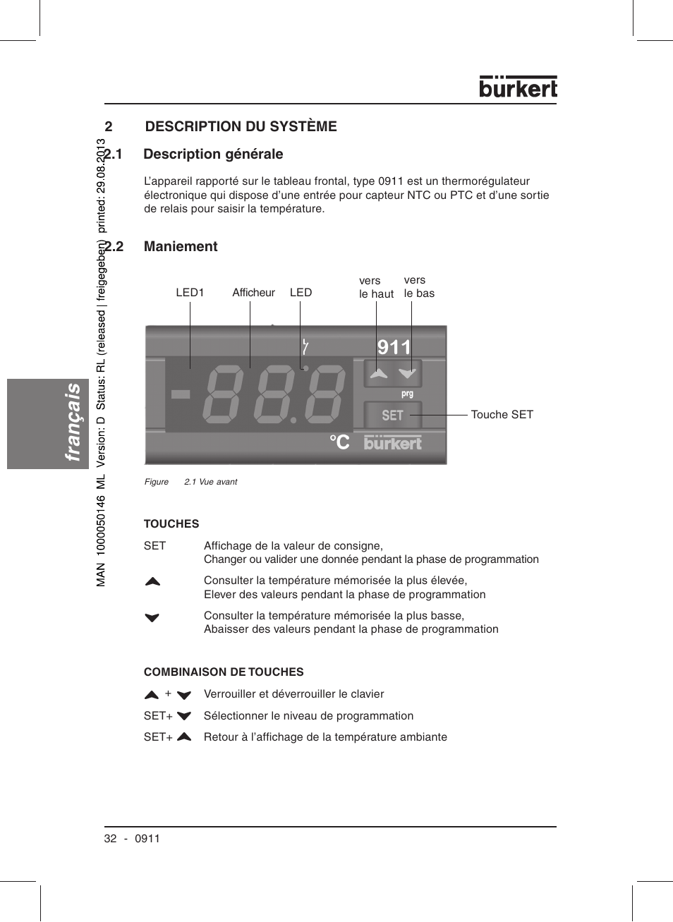 Français | Burkert Type TAT002 User Manual | Page 34 / 46