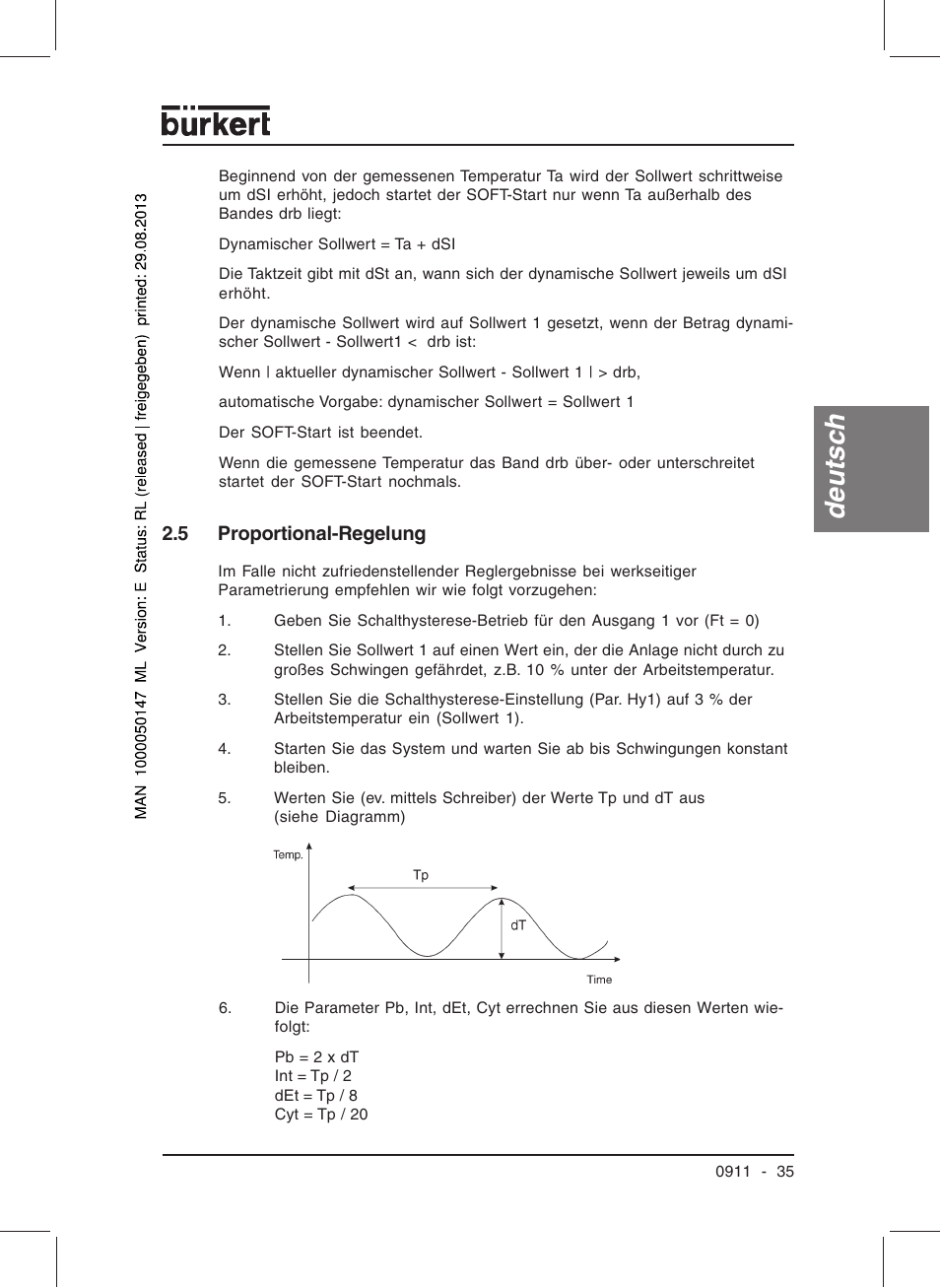 Deutsc h | Burkert Type TAT002 User Manual | Page 37 / 84