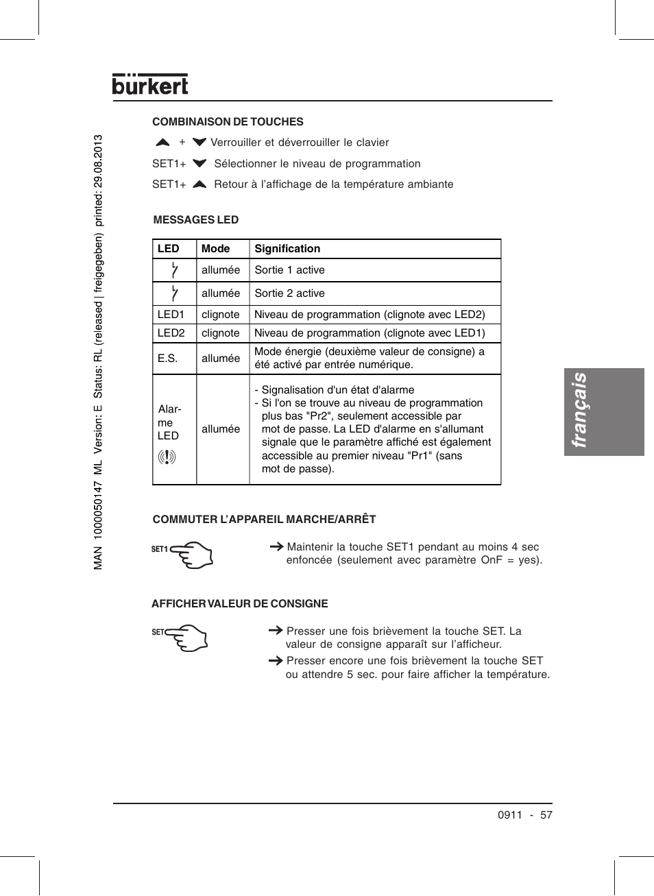 Français | Burkert Type TAT002 User Manual | Page 59 / 84