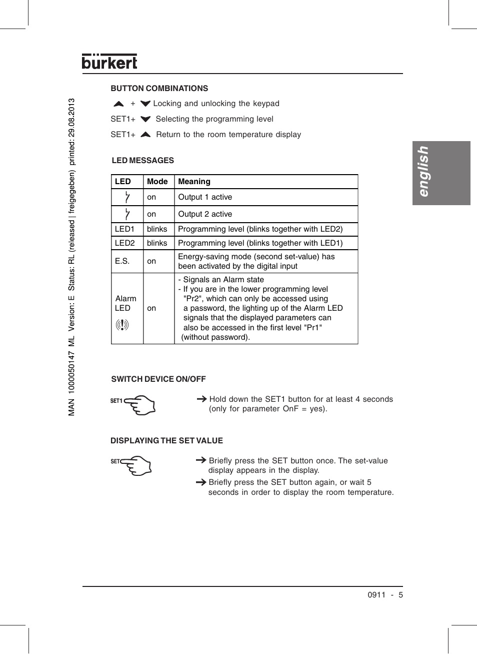 English | Burkert Type TAT002 User Manual | Page 7 / 84