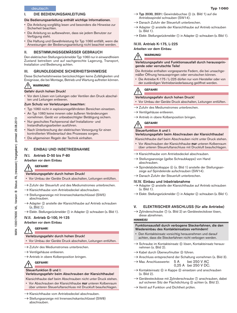 Burkert Type 1060 User Manual | Page 3 / 4