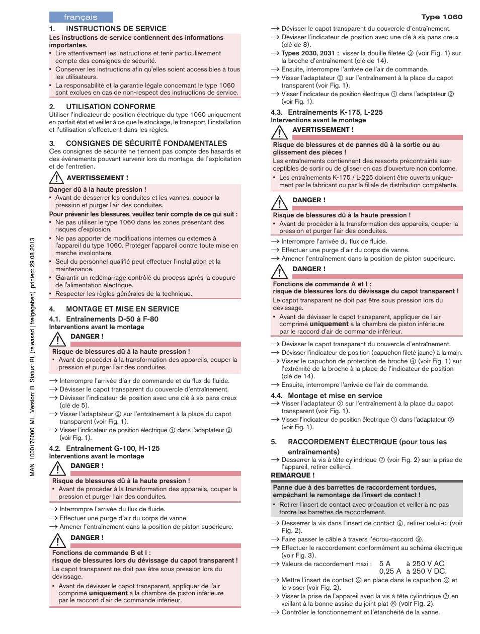 Burkert Type 1060 User Manual | Page 4 / 4