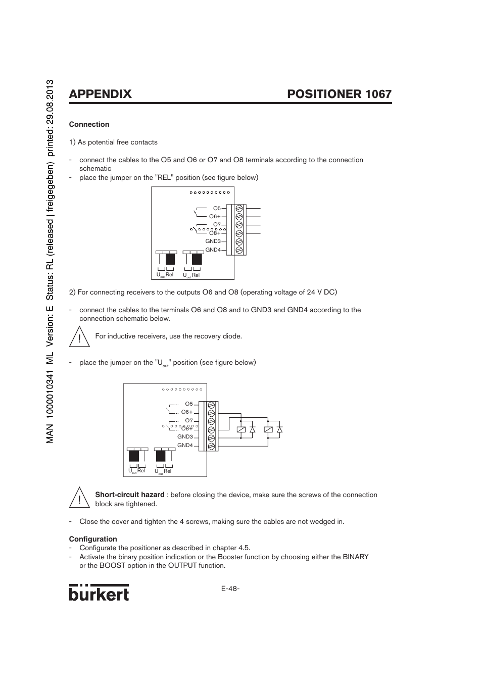 Positioner 1067 appendix | Burkert Type 1067 User Manual | Page 100 / 158