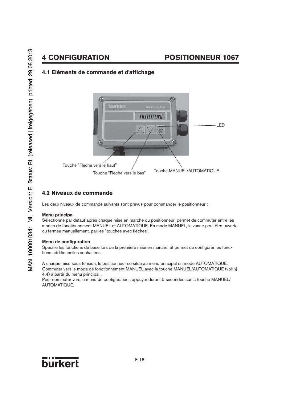 Autotune | Burkert Type 1067 User Manual | Page 120 / 158