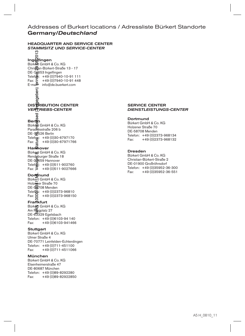 Burkert Type 1067 User Manual | Page 158 / 158