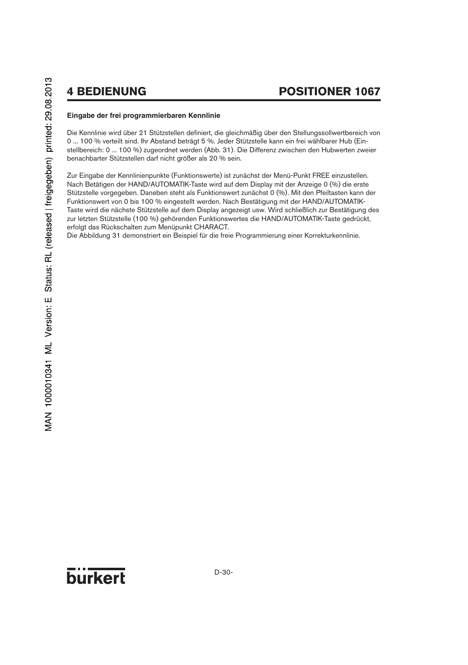Burkert Type 1067 User Manual | Page 30 / 158