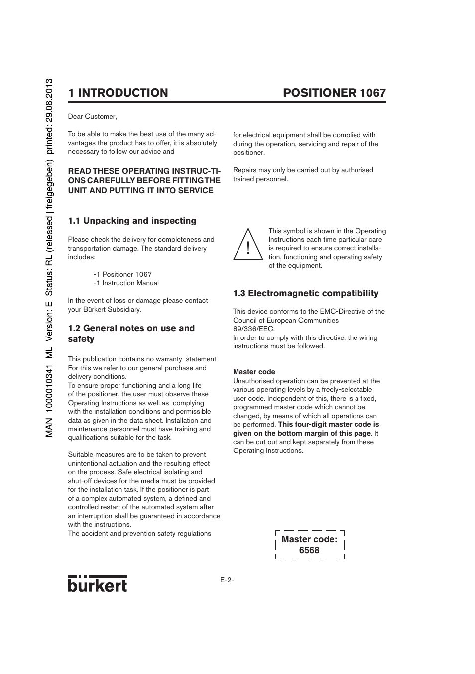 Burkert Type 1067 User Manual | Page 54 / 158