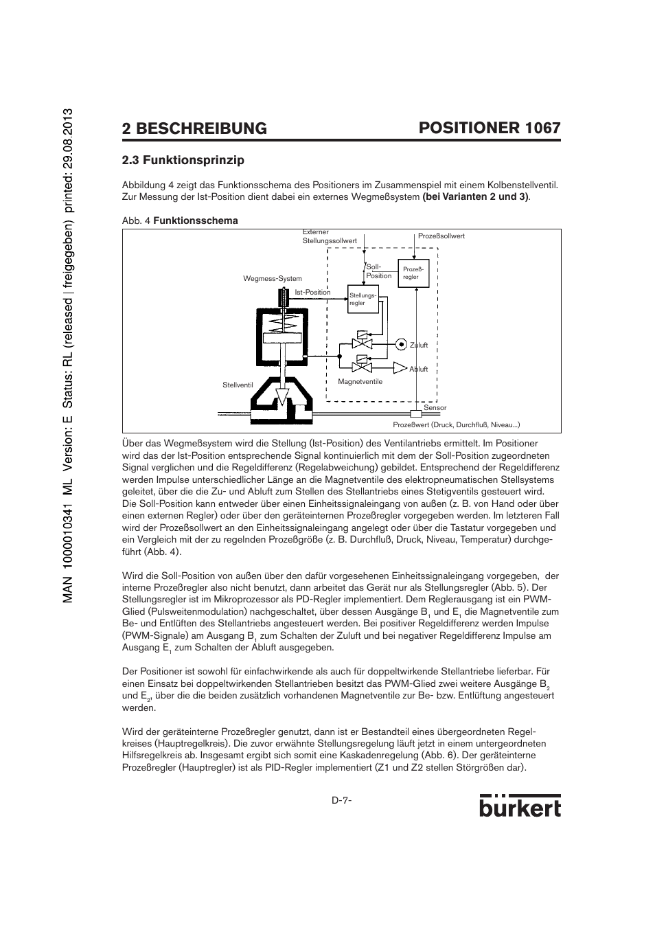 3 funktionsprinzip | Burkert Type 1067 User Manual | Page 7 / 158